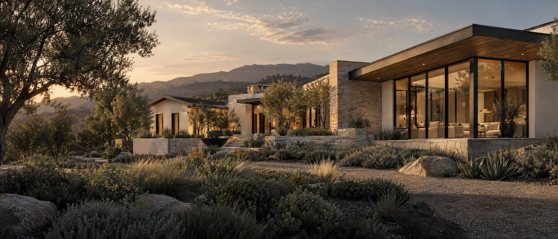 Contemporary Southern California custom home architecture